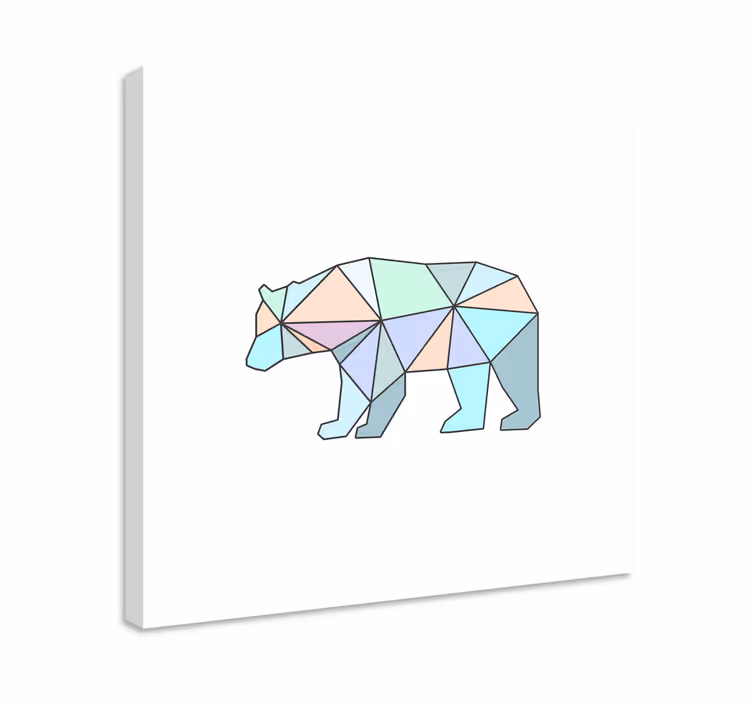 Geometrik üçgenler geometrik tuval taşır - TenStickers