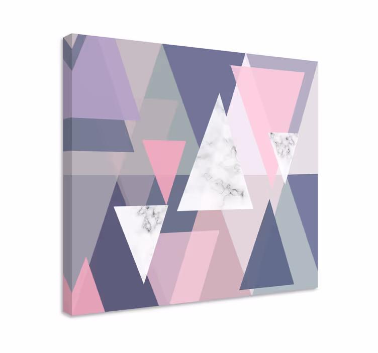 Geometrik tablo - soyut Üçgen desenler - TenStickers