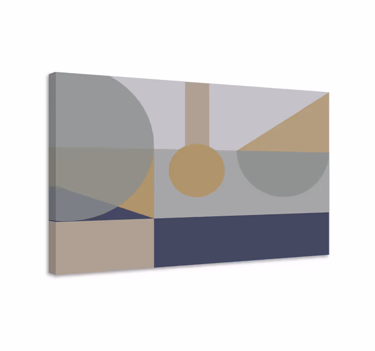 Geometrik tablo - soyut Şekiller sergisi - TenStickers
