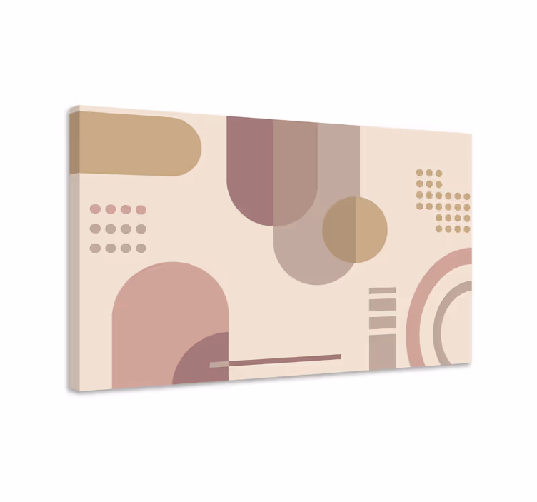 Modern tablo geometrik soyut Şekiller - TenStickers