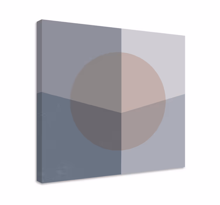 Geometrik tablo - soyut daire kompozisyonu - TenStickers