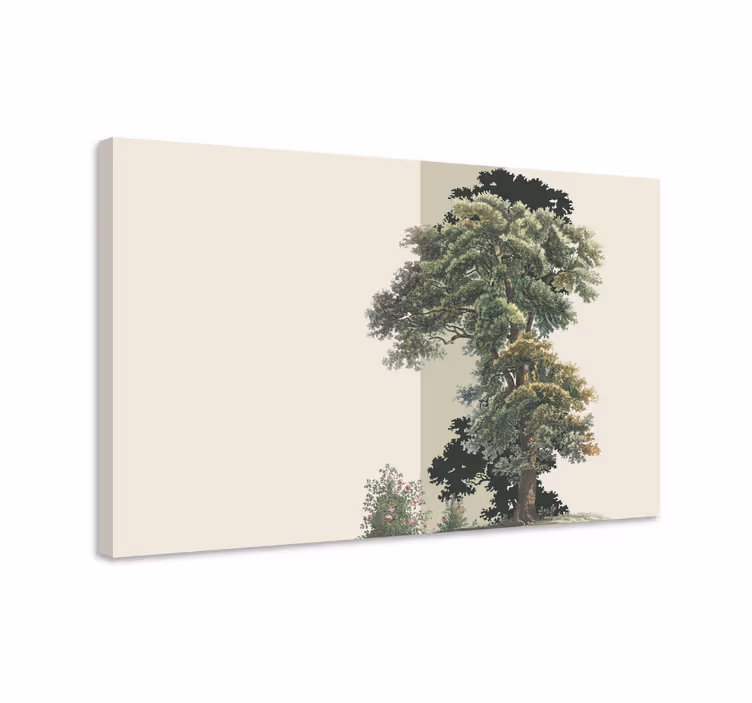Ağaçlar kanvas tablo - Şatafatlı ağaç silueti - TenStickers
