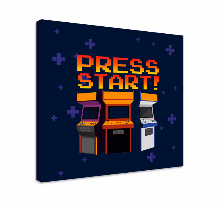 Video oyunlarının tablosu retro oyun makineleri - TenStickers