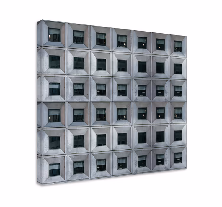 Acımasız mimari 3d kanvas baskılar - TenStickers