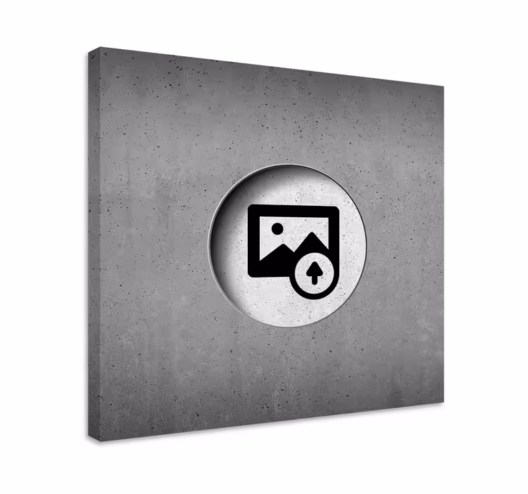 Ham beton özelleştirilebilir kişiselleştirilmiş tuval - TenStickers