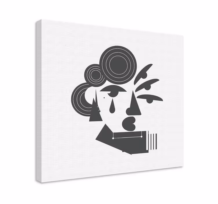 Soyut karakter portresi modern tablo - TenStickers