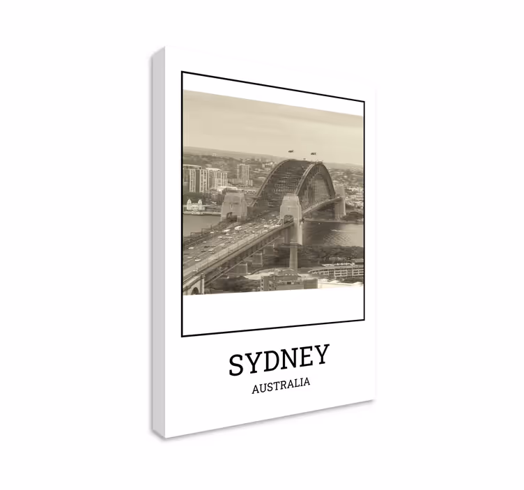 Sydney blanco ve zenci şehirler ve ülkeler kanvas tablo - TenStickers