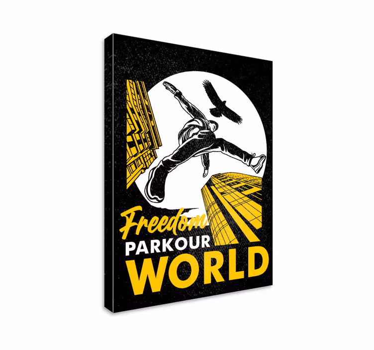 Parkour dünyası poster baskısı - TenStickers