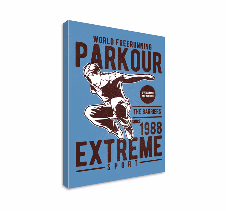 Eski parkour poster baskı - TenStickers