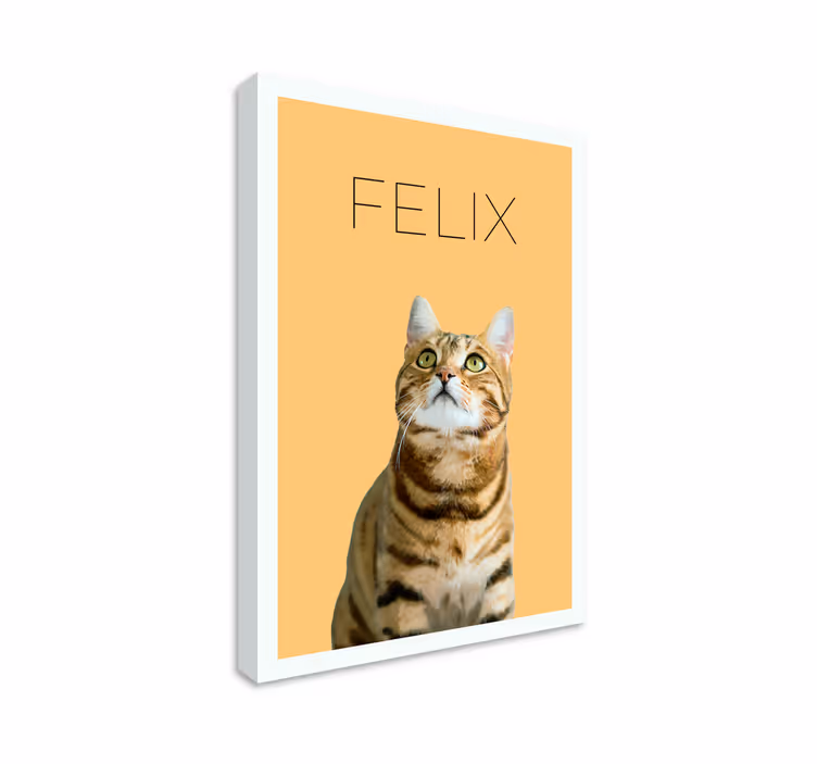 Minimalist Su Yapma Pet Portresi ofis tablo - TenStickers