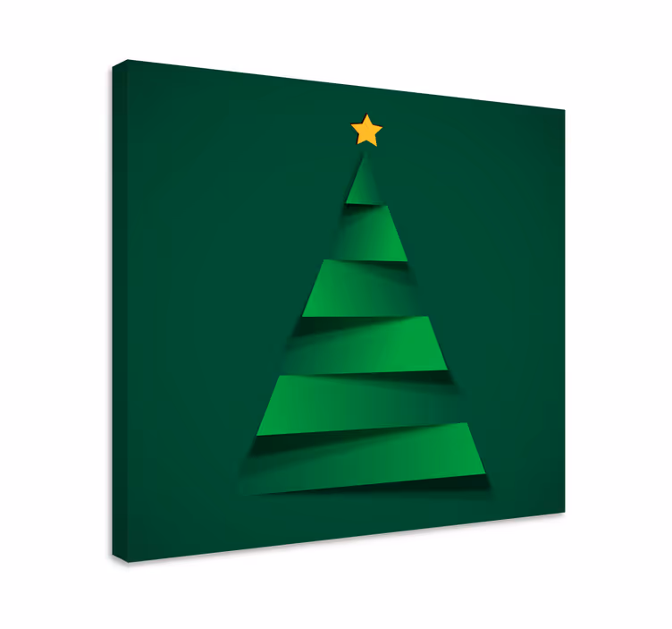 Modern yılbaşı ağacı Noel günü kanvas tablo - TenStickers