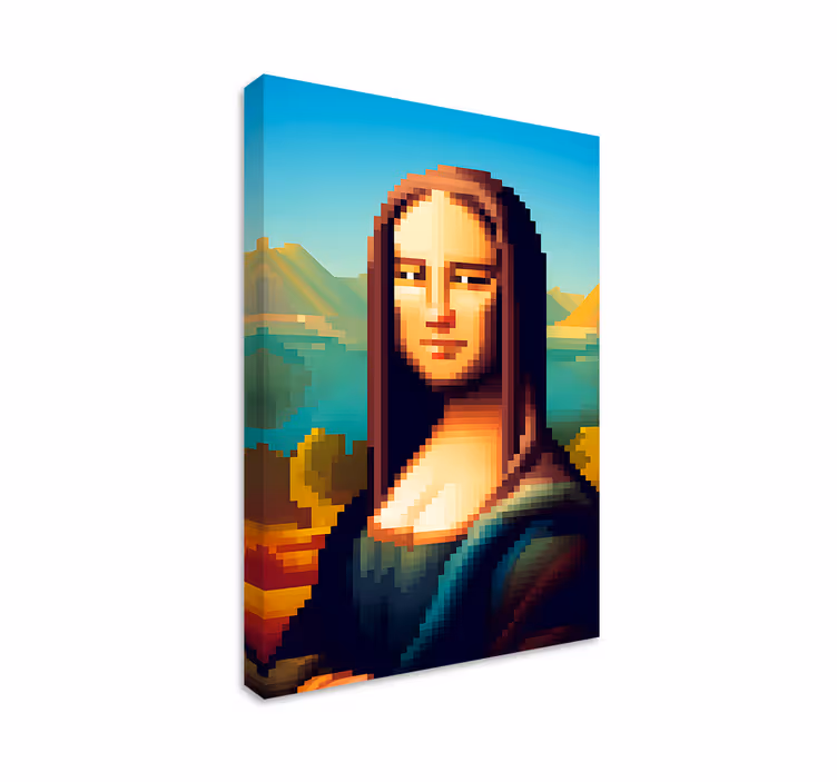 Gioconda piksel sanatı sanat tablo - TenStickers