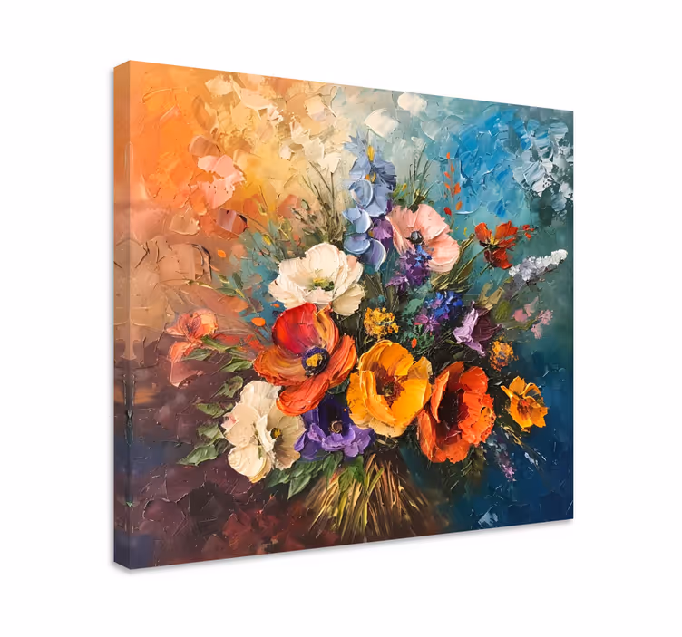Çiçek buketi sanat tablo - TenStickers
