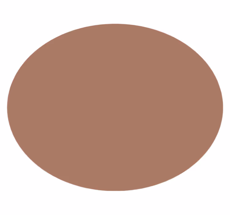 mocha mousse yuvarlak pvc halı - TenStickers