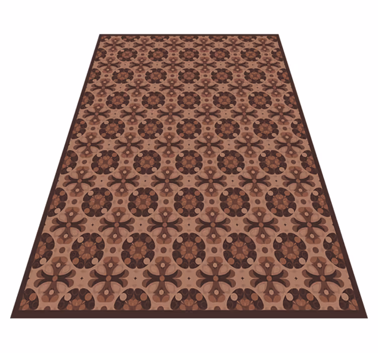 mocha mousse fayans efekti pvc halı - TenStickers