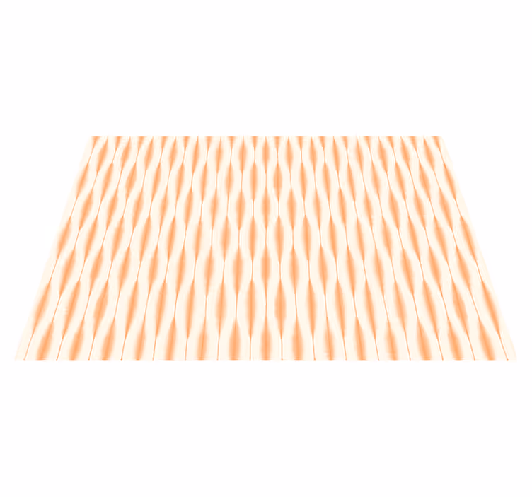 ikat kasuri portakalı modern pvc halı - TenStickers