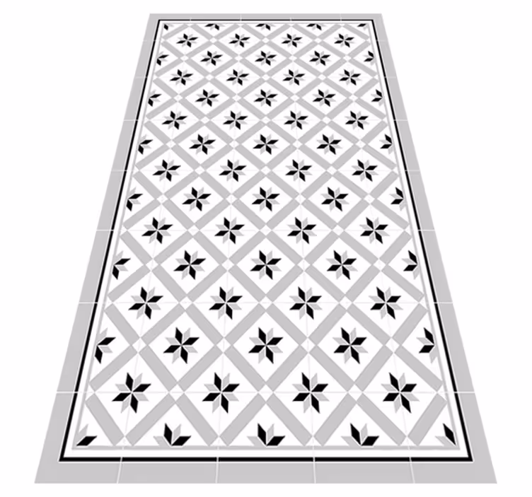 Hidrolik gri mutfak pvc halı - TenStickers