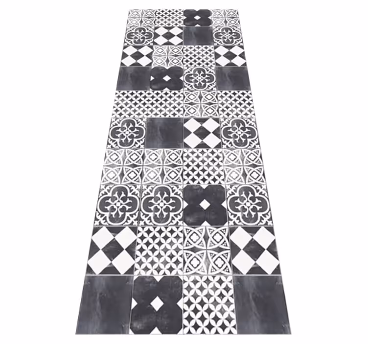 çimento ardesia mutfak pvc halı - TenStickers