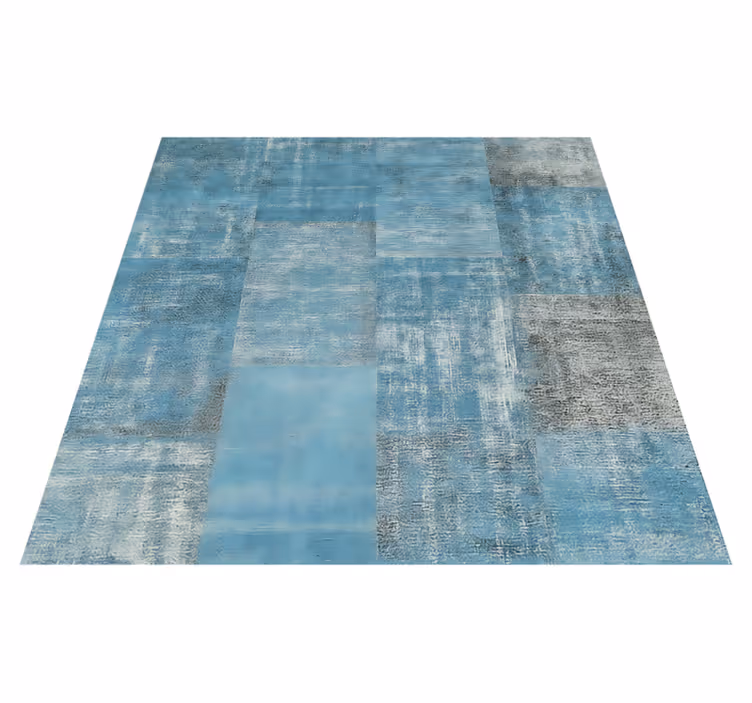 Eski patchwork halı yemek odasi pvc halı - TenStickers