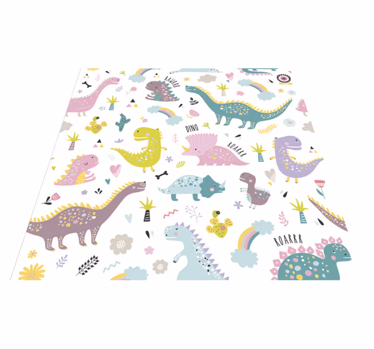 Hayvan pvc halı dinozor kallax - TenStickers