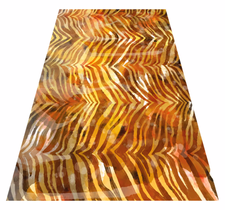 Hayvan pvc halı zebra desenli su renkli - TenStickers
