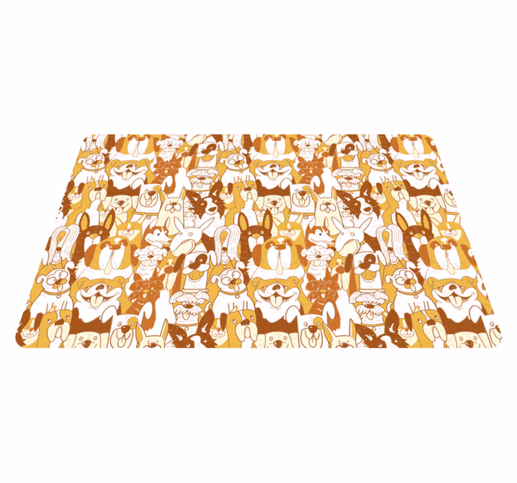 Hayvan pvc halı - köpeklerin partisi - TenStickers