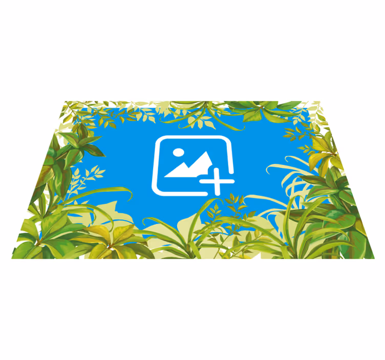 Hayvan pvc halı - yeşillikler arasında kedi - TenStickers