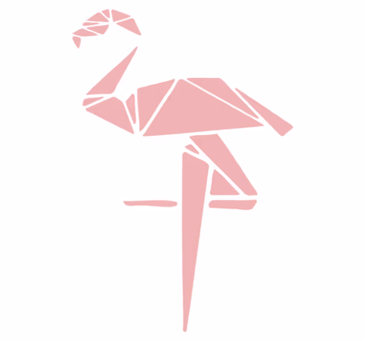 Hayvan pvc halı - Şık flamingo tasarımı - TenStickers
