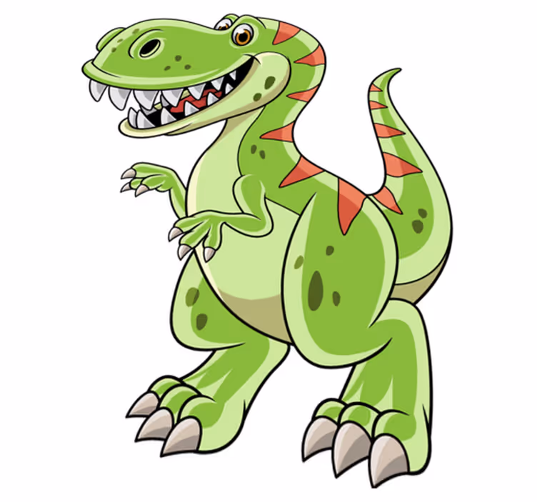Hayvan pvc halı Çizgi film t-rex - TenStickers