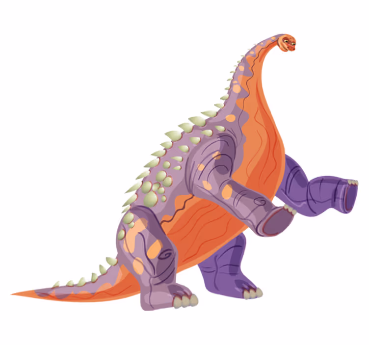Hayvan pvc halı renkli dino karakteri - TenStickers