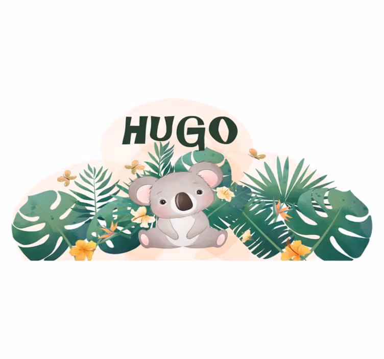 Hayvan pvc halı koala orman teması - TenStickers