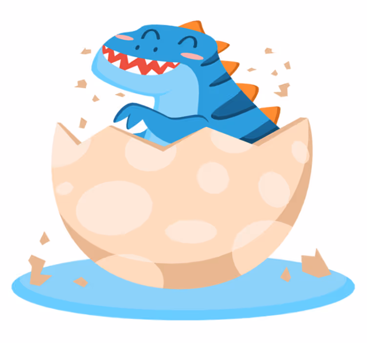Hayvan pvc halı dinozor yavrusu - TenStickers