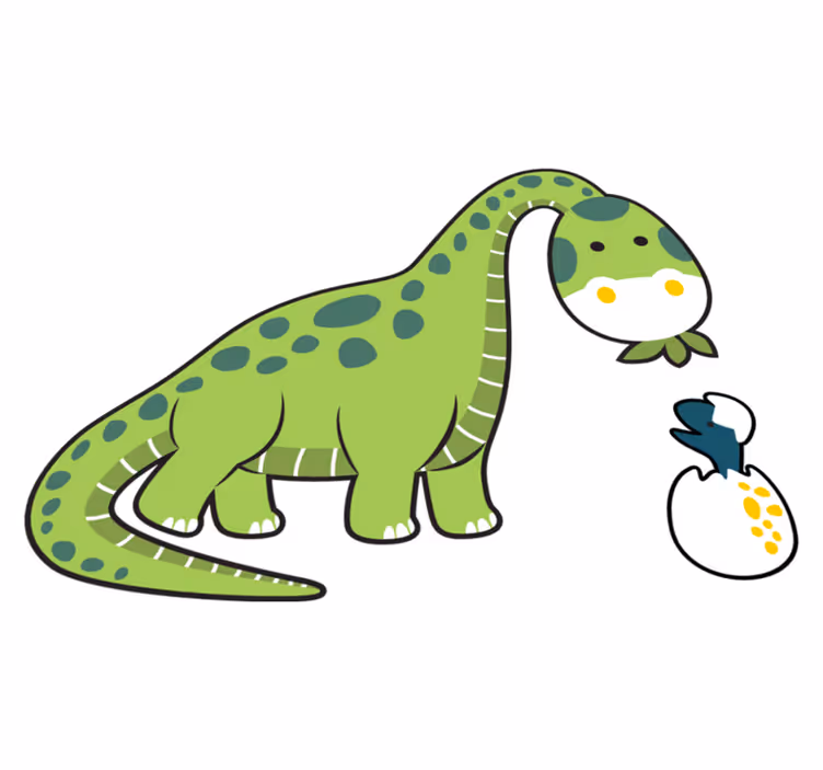 Hayvan pvc halı sevimli dinozor yumurtası - TenStickers