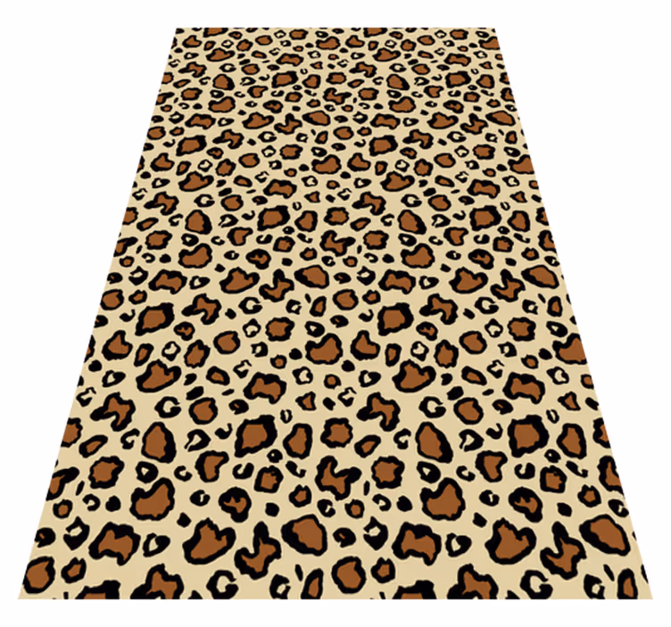 Hayvan pvc halı klasik leopar desenli - TenStickers