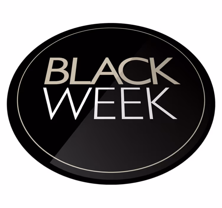 Black friday vinil halı - İndirimli siyah hafta - TenStickers