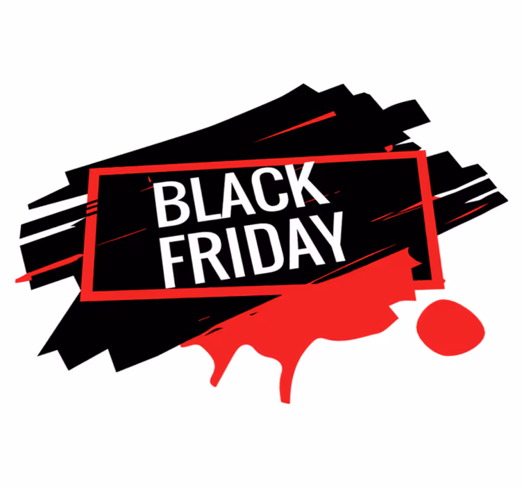 Black friday vinil halı modern etiket - TenStickers