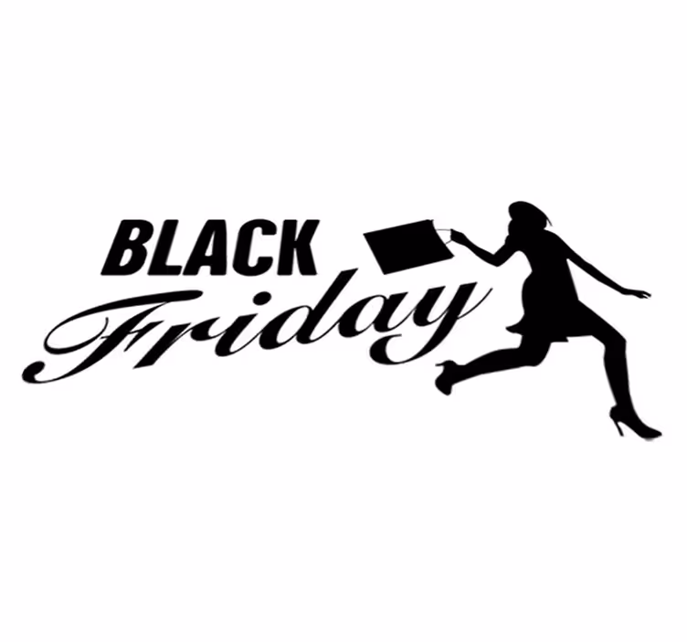 Black friday vinil halı kadın alışverişi - TenStickers