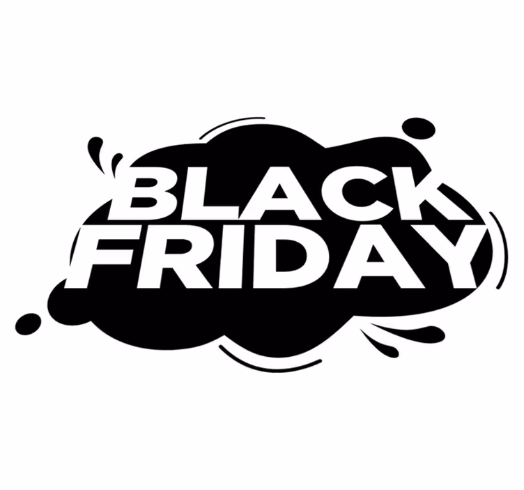 Black friday vinil halı boyama sıçraması - TenStickers