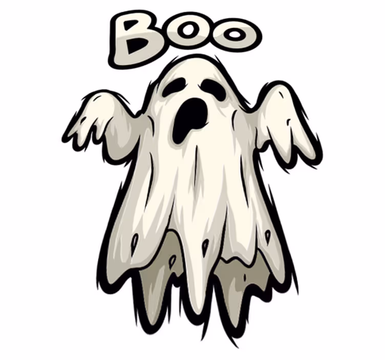 Cadılar bayramı pvc halı boo hayalet figürü - TenStickers