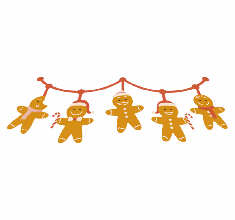 Noel pvc halı - noel kurabiyeleri desenli halı - TenStickers