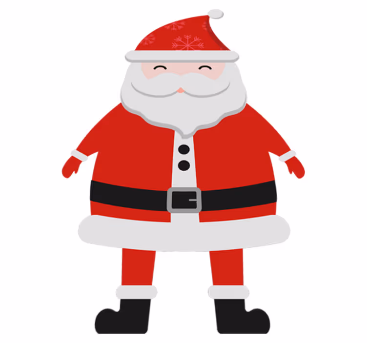 Noel pvc halı çocuklar için noel baba - TenStickers