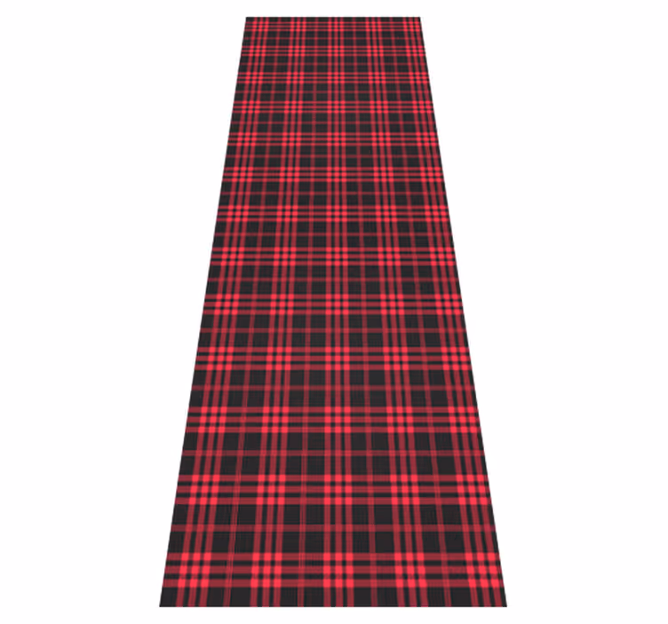 Noel pvc halı - noel tartan desenli buzdolabı - TenStickers