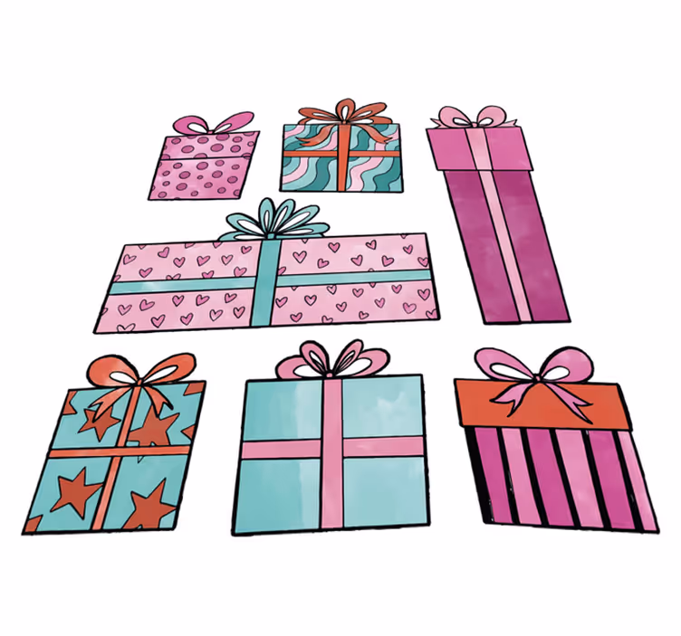 Noel pvc halı hediye seti - TenStickers