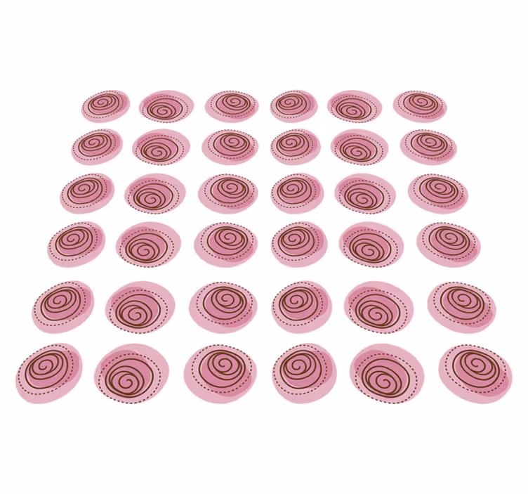 Çiçekler ve bitkiler pvc halı pembe çiçekli süs - TenStickers