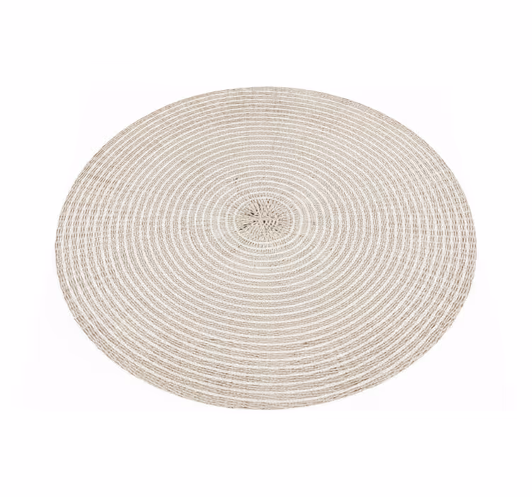 Minimalist pvc halı krem dokulu spiral - TenStickers