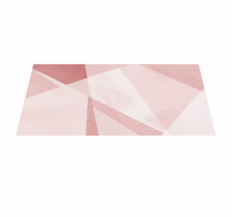 Geometrik pvc halı açık mavi pastel desenler - TenStickers