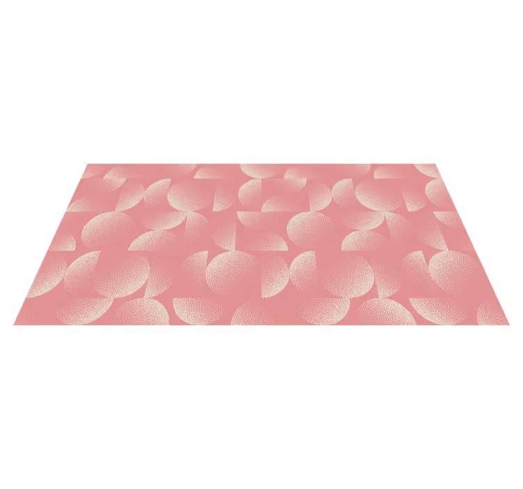 Yemek odası pvc halı pastel yarım daireler - TenStickers