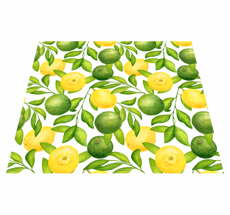 Mutfak pvc halı limonlar ve limonlar - TenStickers