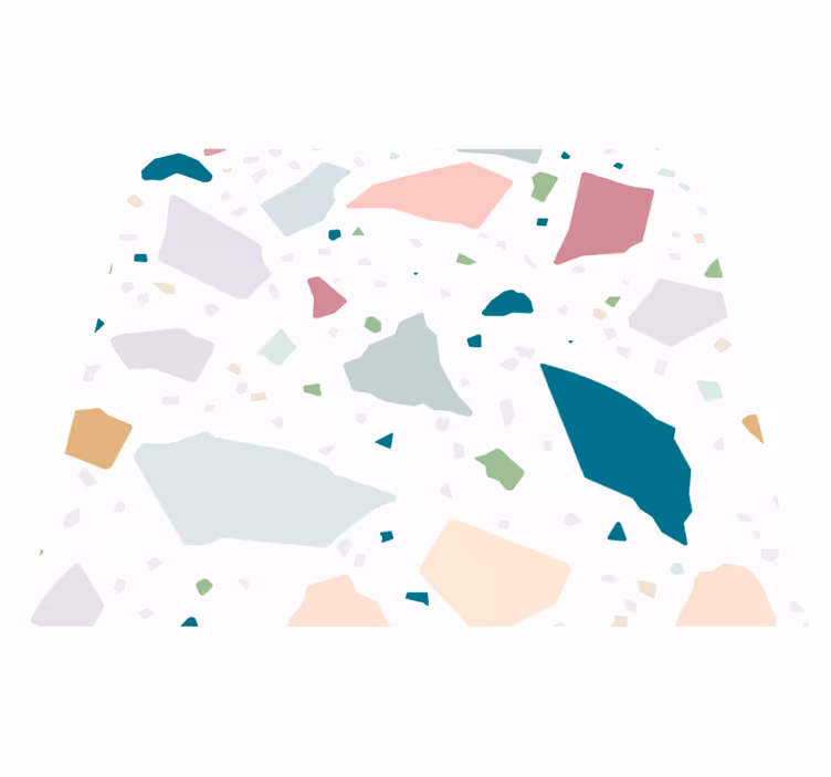 Mutfak pvc halı akdeniz terrazzo deseni - TenStickers