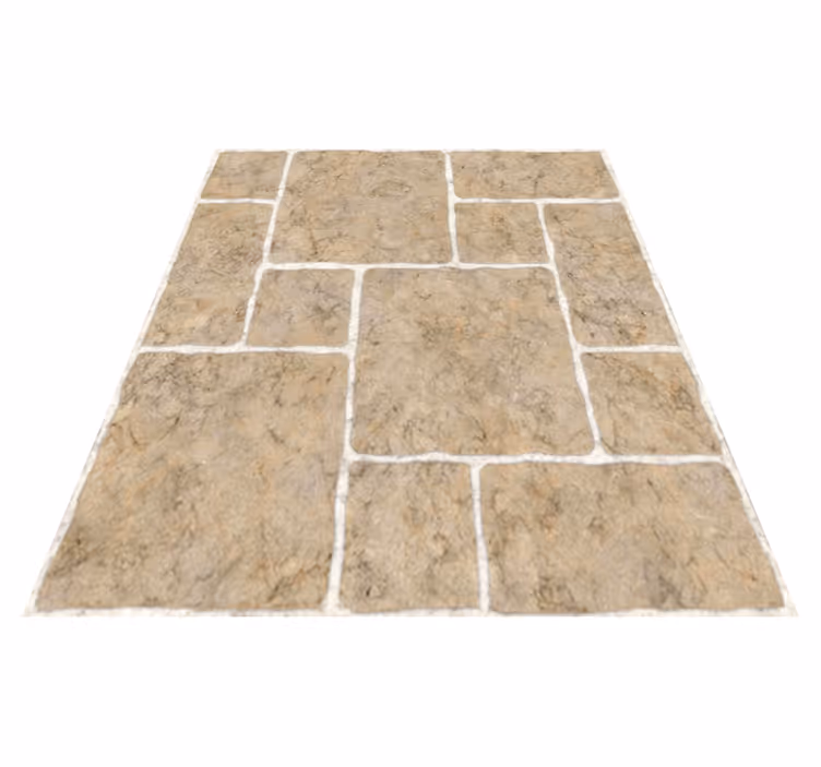 Banyo pvc halı bej taşlar - TenStickers